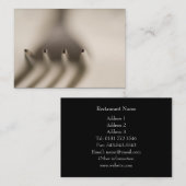 Visite Carte de restauration (Devant / Derrière)