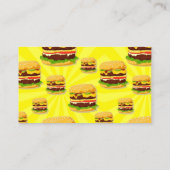 Visite Carte de restauration de cheeseburger (Dos)