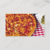 Visite Carte de restauration de pizzeria (Dos)