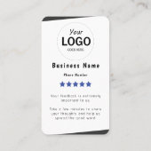 Visite Carte de révision Facebook (Dos)