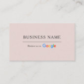 Visite Carte de révision Google QR Code Rose pour Spa et  (Devant)