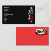 Visite Carte de révolution de Ron Paul (Devant / Derrière)