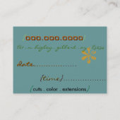 Visite Carte de salon (Dos)