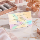 Visite Carte de salon de beauté personnalisable avec cils