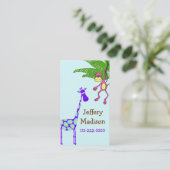 Visite Carte de sécurité de l'enfant de singe et de (Debout devant)