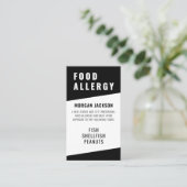 Visite Carte de Sécurité pour Allergie Alimentaire (Debout devant)