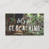 Visite Carte De Sentier Géocaching Avec Informations Pour (Devant)