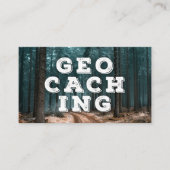 Visite Carte De Sentier Géocaching Avec Informations Pour (Devant)