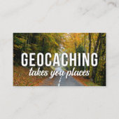 Visite Carte De Sentier Géocaching Avec Informations Pour (Devant)