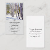 Visite Carte de service commémorative funéraire moderne (Devant / Derrière)