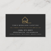 Visite Carte de service de peinture de maison Code QR Bla (Devant)