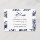 Visite Carte de site Web bleu marine marine marine marine (Devant)