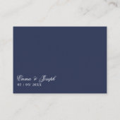 Visite Carte de site Web bleu marine marine marine marine (Dos)