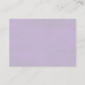 Visite Carte de site Web de Mariage de fleurs rose-pourpr (Dos)