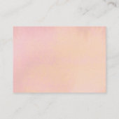 Visite Carte de site Web Dusty Rose Peach Floral Mariage (Dos)