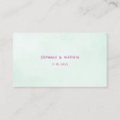 Visite Carte de site web Mariage moderne Cactus Succuls (Dos)