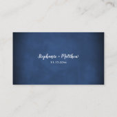 Visite Carte de site Web Rose de la Marine Blue Blush Bur (Dos)