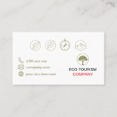 Visite Carte de société d'écotourisme (Dos)