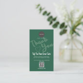 Visite Carte de soin pour gobelet Vert Sauge avec code QR (Debout devant)