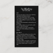 Visite Carte de soins postérieurs blush Lip avec concepti (Dos)