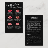 Visite Carte de soins postérieurs blush Lip avec concepti (Devant / Derrière)