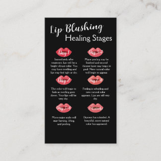 Visite Carte de soins postérieurs blush Lip avec concepti