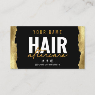 Visite Carte de soins postérieurs de luxe Gold Hair