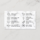 Visite Carte de soins postérieurs en marbre rose (Dos)