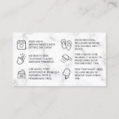 Visite Carte de soins postérieurs en marbre rose Spray Ta (Dos)