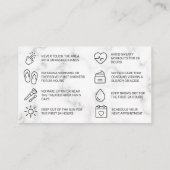 Visite Carte de soins postérieurs Marble Pink Brows (Dos)