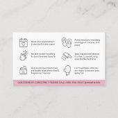 Visite Carte de soins postérieurs moderne et modifiable à (Dos)