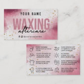 Visite Carte de soins postérieurs Purple Rose (Devant / Derrière)