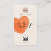 Visite Carte de soins pour gobelet Boho Insert de paquet  (Devant)