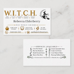 Visite Carte de Sorcière Personnalisée à Louer W.I.T.C.H.