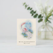 Visite Carte de souvenir de baptême pour bébé garçon cath (Debout devant)