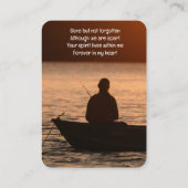 Visite Carte de souvenir de pêche pour pêcheur (Dos)