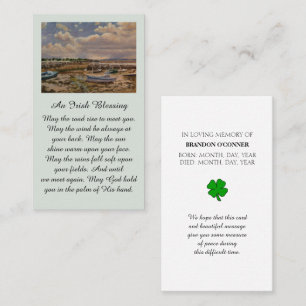 Visite Carte de souvenir en mémoire affectueuse