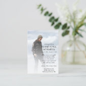 Visite carte de souvenir photo du côté gauche (Debout devant)