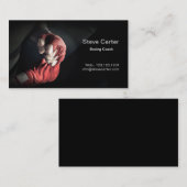 Visite Carte de sport d'anneau de boxeur de gants (Devant / Derrière)