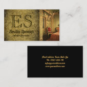 Visite Carte de style classique décoratrice (Devant / Derrière)