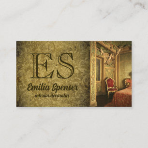 Visite Carte de style classique décoratrice