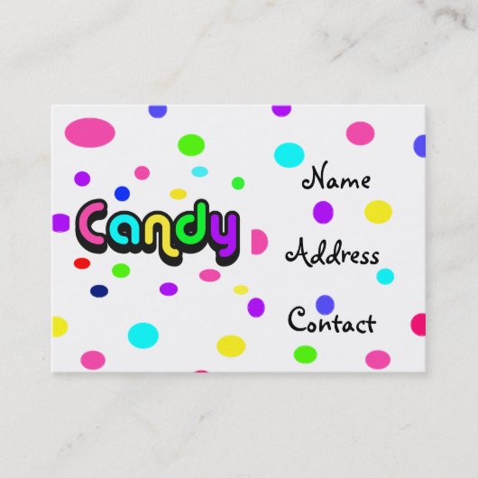 Visite carte de Sucrerie-affaires (Devant)