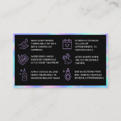 Visite Carte de suivi des ongles holographiques (Dos)