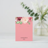 Visite Carte de support d'écran à oreilles florales rose (Debout devant)