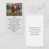 Visite Carte de Sympathie de l'image en mémoire aimée (Devant / Derrière)