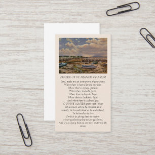 Visite Carte de sympathie de prière Saint François d'Assi
