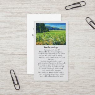 Visite Carte de sympathie En souvenir affectueux Esaïe 40