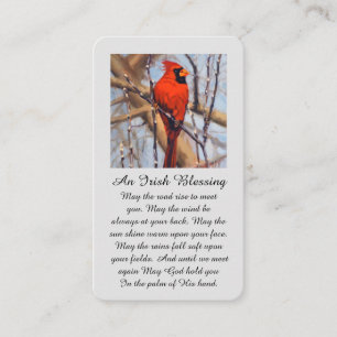 Visite Carte de Sympathie moderne avec Oiseau Cardinal