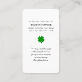 Visite Carte de Sympathie moderne avec Oiseau Cardinal (Dos)