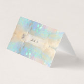 Visite Carte de table Gemstone Opal Gem Marble (Devant)